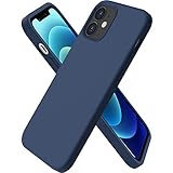 ORNARTO kompatibel mit iPhone 12 mini 5,4 Silikon Case, Hülle Ultra Dünne Voller Schutz Flüssig Silikon Handyhülle Schutz für iPhone 12 mini(2020) 5,4 Zoll Dunkelmarine