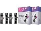 4X Elfbar ELFA Leer Pods zum nachfüllen Refillable Pods Selbstbefüllbar - 2...