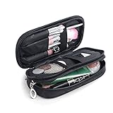 MLMSY Make-up-Tasche für Frauen mit Spiegel Beauty Pinsel Reise-Kit Organizer...