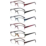 COJWIS 6 pack Lesebrille Blaulichtfilter Brille für Damen und Herren...