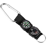 Kompass Schlüsselanhänger Mit Thermometer Multifunktionales...