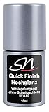 SN Nageldesign Quick Finish Hochglanz Versiegelungsgel ohne Schwitzschicht High...