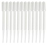 12 Stück Sparpack 3ml Pipetten, Futterpipette, Dosierpipette - mit Saugbalg