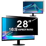 ZOEGAA Blickschutzfolie 28 Zoll Monitor 16:9 Seitenverhältnis, Abnehmbarer 28'...