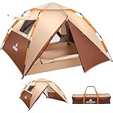BETENST Camping Zelt, Pop up Zelt 4 Personen Familie Kuppelzelt Wasserdicht...