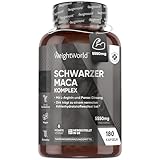 Maca Komplex - 5550mg pro 1 Kapsel - 6 Monate Vorrat - Schwarzer & Gelber Maca...