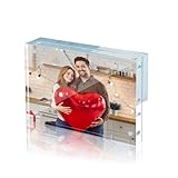HOUSE DAY Acryl Bilderrahmen 10 x 15 cm, A6 Rahmenloser Bilderrahmen, Fotorahmen...