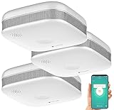 VisorTech Kompakter WLAN-Design-Rauchmelder mit weltweiter App, weiß