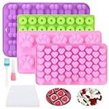 Auauraintt 4 Stück Backmatte Hundekekse,Silikon Backmatte, mit...