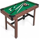 Billardtisch 4FT, Pool Tisch inkl. 2 Queues, 16 Billard, 2 Kreiden, Dreieck,...