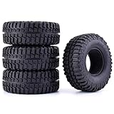 KINGCOO RC Auto Reifen, 4PCS RC Crawler Reifen Gummi 1.9 Zoll Felgen Radreifen...