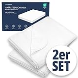 JACOBSON Matratzenschoner 100 x 200 cm - 2er Set - wasserdichte Matratzenauflage...