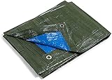 kippen Abdeckplane mit Ösen, zweifarbig, 90 g/m², Größe (12 m²),...
