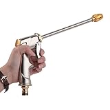 Garten Handbrause Metall Hochdruck Garten Spritzpistole Heavy Duty 4...