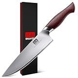 SHAN ZU Profi Kochmesser 20cm Japanisches Küchenmesser Chefmesser - Ultrascharf...