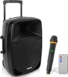Pyle PA Musikbox, Partybox, Tragbare Karaoke Maschine mit Mikrofon, Party...