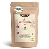 Hibiskusblüten Bio ganz getrocknet 250g | leicht säuerlich-fruchtiger...