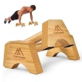 flintronic Liegestützgriffe Holz, Rutschfeste Push-Up Bars, Ergonomische...