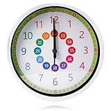 GBKDQQ Kinder Wanduhr ohne Tickgeräusche, 20cm Lernuhr kinderwanduhr,...