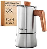 Cosumy Espressokocher Induktion für alle Herdarten geeignet 4 Tassen -...