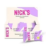 NICKS Haferriegel ohne Zuckerzusatz, Blaubeer-Zimt Flapjack Vegan Snack,...