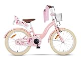 SJOEF Dolly Kinderfahrrad 18 Zoll | Kinder Fahrrad für Mädchen/Jugend | Ab 2-7...