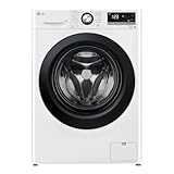 LG F4WV4085, Klasse A, Dreifach Klasse A, Waschmaschine 8 kg, 1360 U/min, Wi-Fi,...