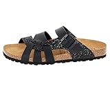 Lico Damen Bioline Gleam Pantoletten, Schwarz, 39 EU