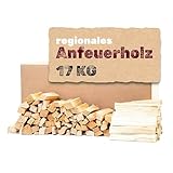 Heumüller Holzwolle Anzündholz 17 kg I Anfeuerholz aus gespaltenem &...