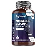 Magnesium Glycinat Kapseln - 1420mg Magnesiumbisglycinat mit Vitamin B6-200mg...