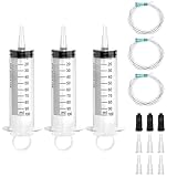 3 Stück Spritzen 100ml, Spritze mit Schlauch,Dosierspritze mit Adapter,große...