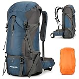 Wanderrucksack 70L für Herren Damen, Ultraleichter Campingrucksack...