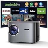 Beamer【Netflix & Autofokus】 Auto 6D Trapezkorrektur WiFi6 Bluetooth Beamer...