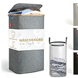 Blumtal Wäschekorb 100L - Wäschesammler mit herausnehmbaren Wäschesack -...