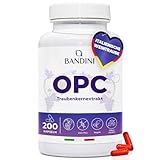 Bandini® Traubenkernextrakt 200 Kapseln für 3 Monate | Hochdosiert mit 95% OPC...