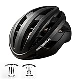 ROCKBROS Fahrradhelm Integrierter Radhelm, Leichter Cityhelm Rennradhelm,...