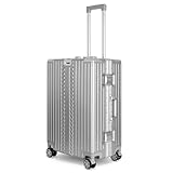 WINLIFE Größe L Reisekoffer Alu-Rahmen mit ABS & TSA Nummern-Schloss 65cm...