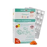 NORSAN Omega 3 FISK Jelly 120 hochdosiert/Omega 3 für Kinder (250 mg pro...