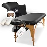 MASSUNDA – Mobile Comfort Deluxe Massageliege klappbar & höhenverstellbar –...