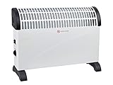 Konvektor Heizung, Elektroheizer für 25m² Räume - 3 Stufen 750W/1250W/2000...