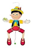 Hess Holzspielzeug 12431 - Hampelmann aus Holz, Junge Pinocchio, handgefertigt,...