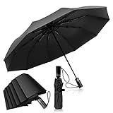 Adoric Regenschirm Sturmfest bis 140 km/h Taschenschirm automatischer Schirm...