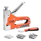 ValueMax 3-in-1 Handtacker Set mit 3000 Klammern -TÜV GS geprüft- Profi Tacker...