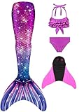 shepretty meerjungfrauenflosse mädchen Neuer Mermaid Tail Badeanzug für...
