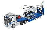 Majorette - Volvo Polizei-Transporter FH-16 (35 cm) – LKW mit Auflieger und...