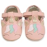 IceUnicorn Krabbelschuhe Baby Sommer Lauflernschuhe Baby Weicher Leder Sommer...