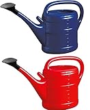 2X Gießkanne 10L BLAU + ROT + 1x KÜHLSCHRANKMAGNET! Giesskanne Kunststoff für...