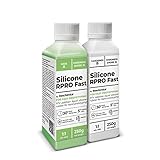 Reschimica Abformsilikon schnellhärtend 1:1 R PRO Fast, Dubliersilikon mittelhart, Silikon zur Silikonform Herstellung, Silikon für DIY Harzformen, Silikon Form, Schmuckherstellung (500 gr)