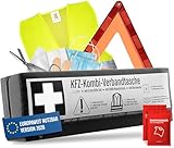 KFZ Kombitasche (3 in 1) nach aktueller Norm 2026 - Inkl. Warndreieck, Warnweste...