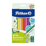 Pelikan Buntstifte 12er dreieckig dick und weich